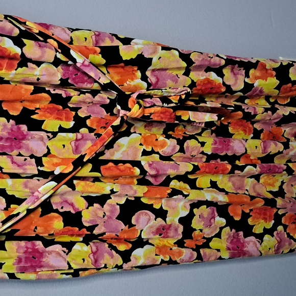 Jason Wu Pastel Floral Rayon Dress Size Large - Picture 6 of 8